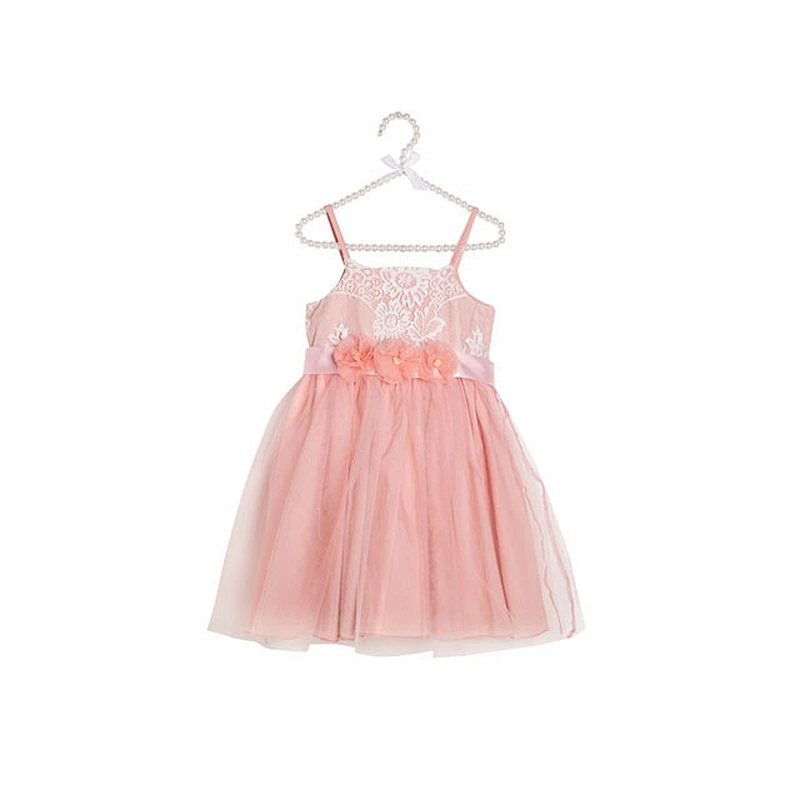 White Lace Wholesale Summer Kids Frock Dress Cute Baby Girls Birthday Party Princess Dresses