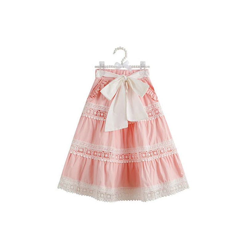 Baby Wear China Cute  Bow Knot Lace Girls Long Maxi Skirts
