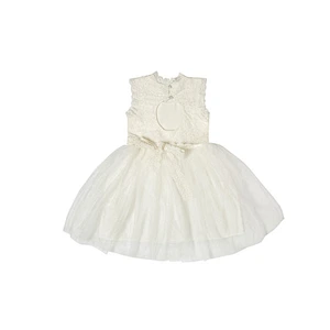 Children Wedding Wear Sweet Tea Dress Plain White Princess Dresses