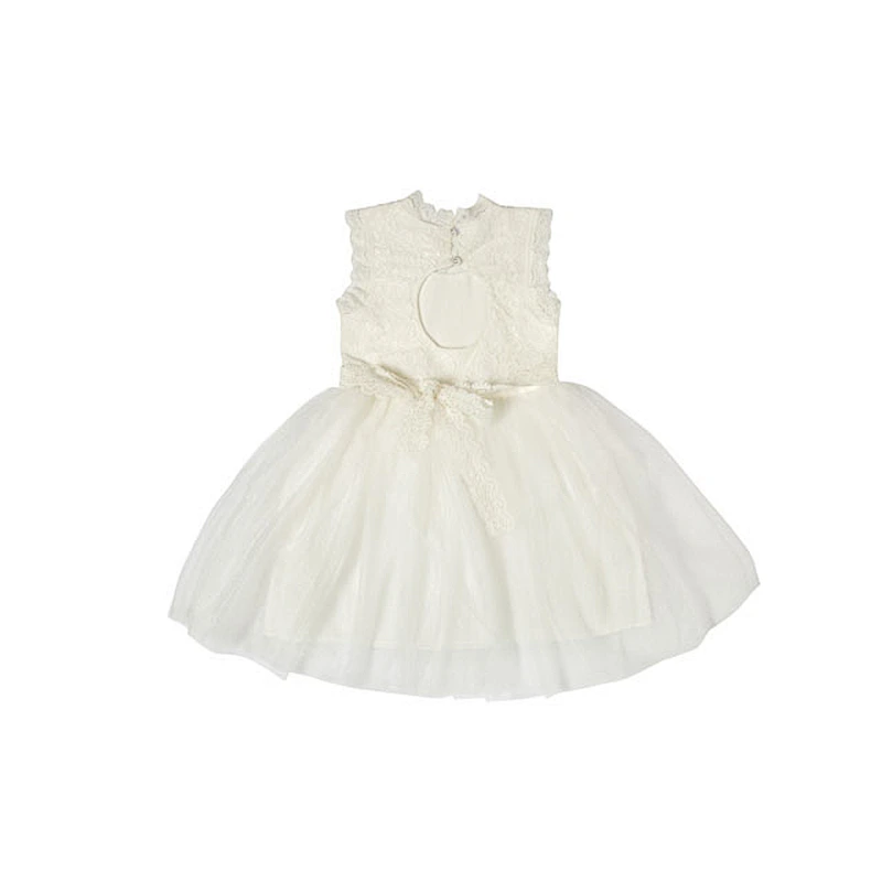 Children Wedding Wear Sweet Tea Dress Plain White Princess Dresses