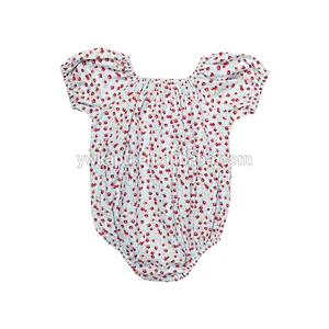 Newborn Baby Clothes Summer Baby Girls Vintage Floral Baby Girls Infant Toddlers Clothing Lace Romper