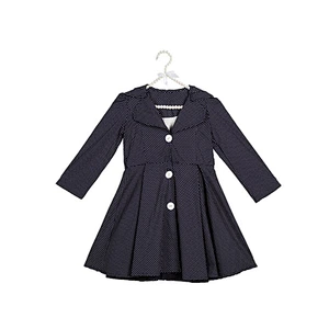 Wholesale Cheap Fashion Pink With White Dots Pleated Winter Clothes Winter Coats Kids