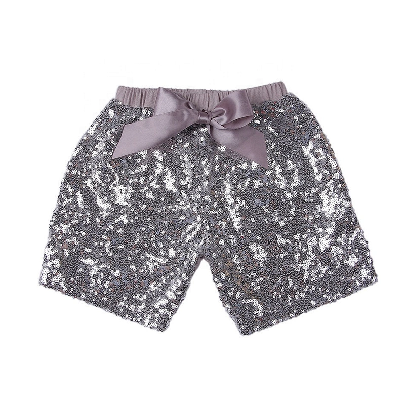 Customize Girls Fashionable Sequin Sparkling Shorts