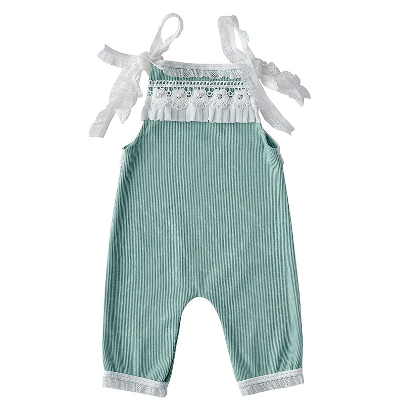2019 boutique white cotton lace infant baby  girl  clothing