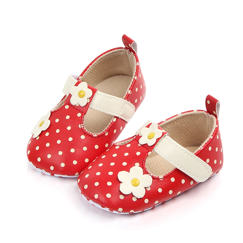2019  New Arrival High Quality Fancy Baby Shoes Small Flower Dot Toddler Shoes For Girl
