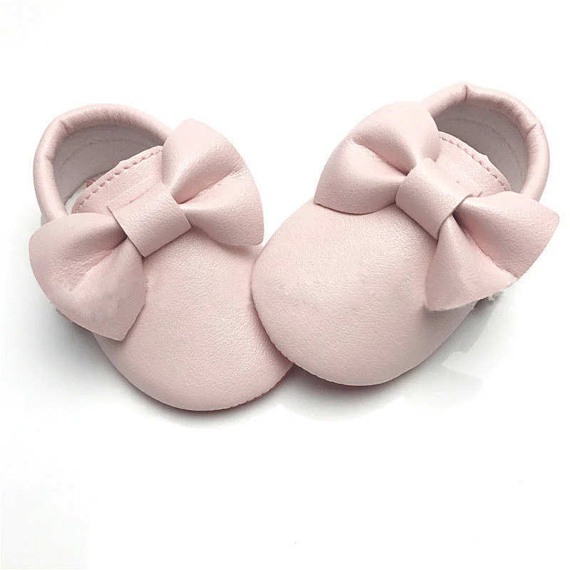Newborn Infant Soft  Baby  Leather Shoes Bow Tassel Toddler Shoes For Girl 0-1Year