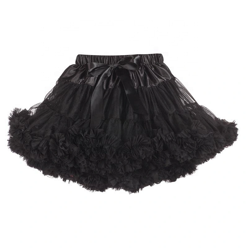 True Factory Direct Pricing Colorful Children Girls Chiffon Fluffy Tutu Dress Petticoat