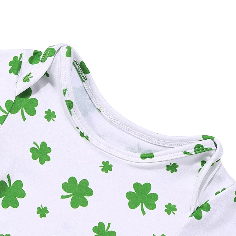 Wholesale Children's Boutique Clothing St. Patricks Day Baby Rompers