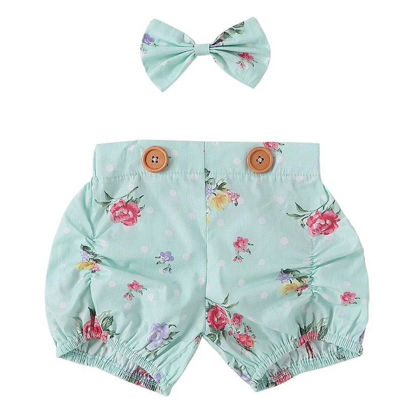 Unique kids clothes children boutique clothing 2 piece girl shorts with bow