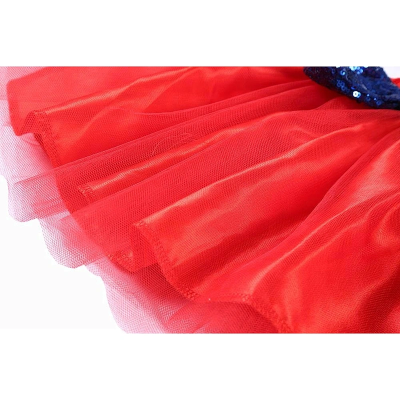 Wholesale Baby Girl Colorful Fluffy Pettiskirts Patriotic Chiffon Tutu 4th of July Princess Skirts