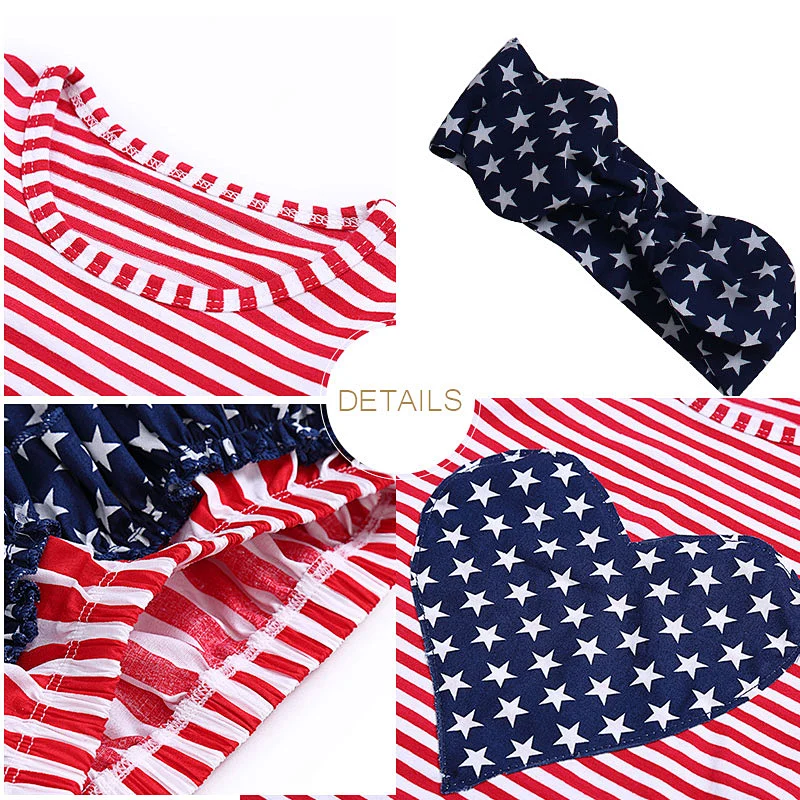 2019 Fashionable Baby Girl Outfit  Heart Tank Top Ruffle Bloomer  outfit