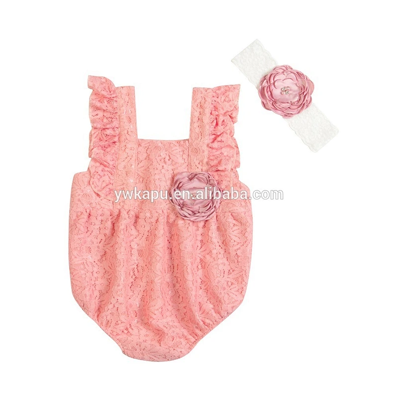 Kapu manufacture sea side bella romper lace romper wholesale price made in china