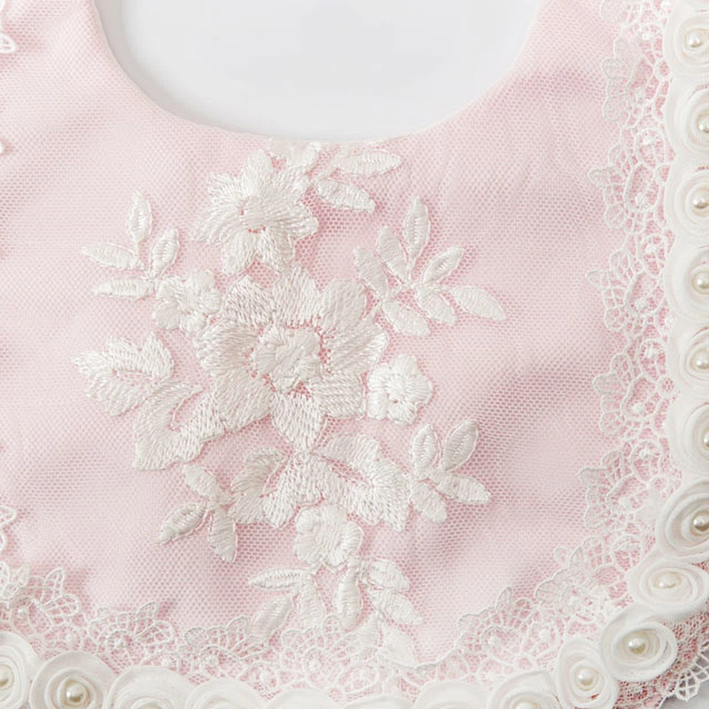 Factory wholesale new design pink soft organic cotton Baby burp cloth