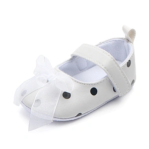 Manufacturers Infant  Baby  Cotton Shoes Pink  Polka Dot Bow Toddler Shoes For Girl