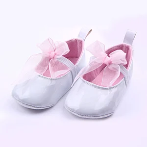 Wholesale Adorable Newborn Lace Bow Baby Girl Shoes Princess Toddler Shoes For Girl