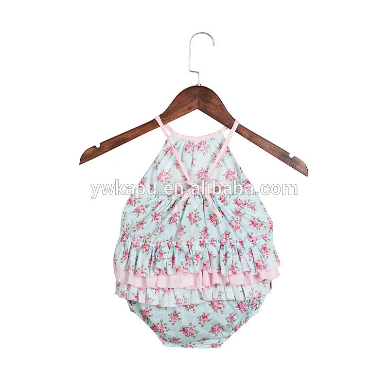 2018 hot sale summer baby fringe playsuit vintage bubble romper with tassel design