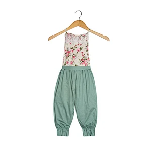 Newborn cotton baby clothes lace floral baby girl comfortable rompers jumpsuit