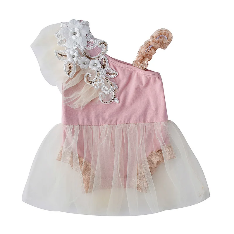 Wholesale cute newborn Summer cotton baby girl   romper clothes