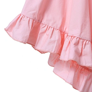Fashionable Kids Baby Plain Pink Lace Flower Girl Dress