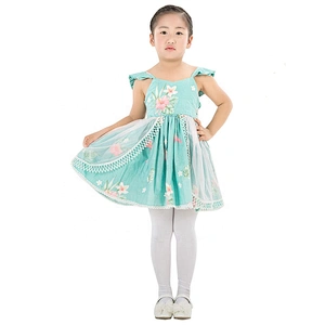 Factory Direct Selling Kids Girls Summer Backless Criss-cross Dress