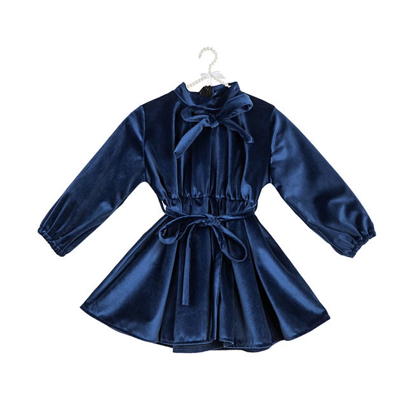 Custom Baby Girls Ruffle Long Sleeve T Shirt In Bulk Velvet Fashion TOP