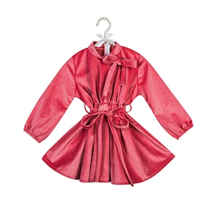 Custom Baby Girls Ruffle Long Sleeve T Shirt In Bulk Velvet Fashion TOP