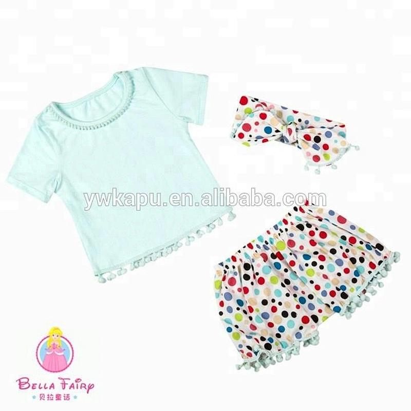 Unique children fashion summer clothing princess print frock design set baby outfits