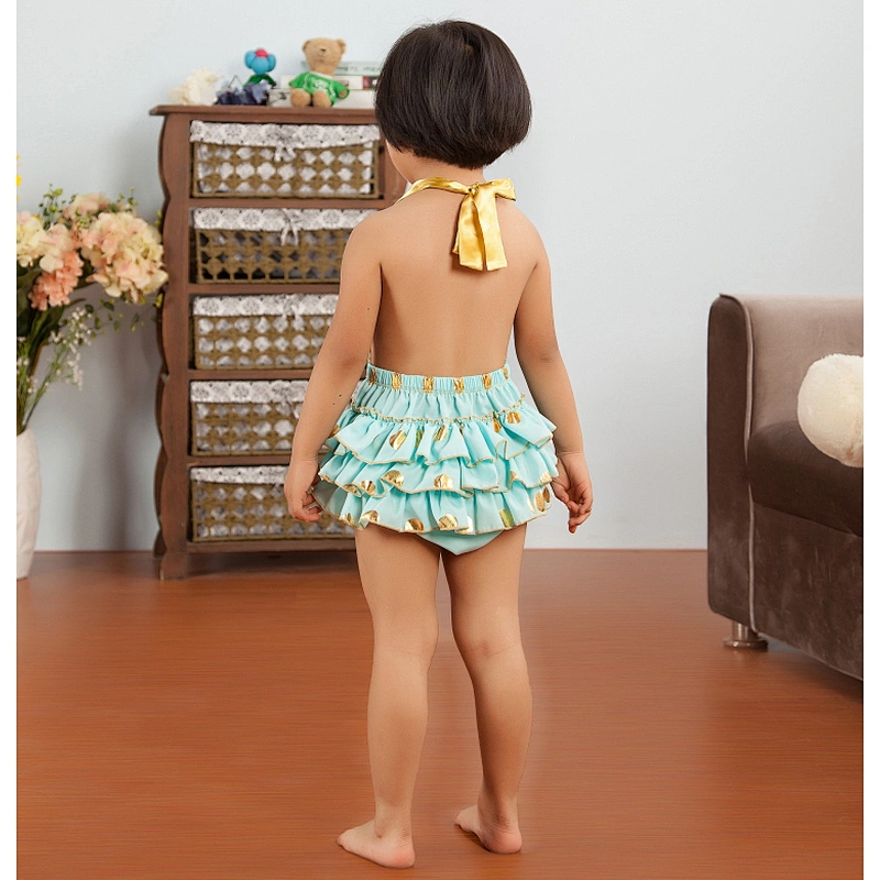 2018 spring girl swimwear models little girls swimsuits bubble romper