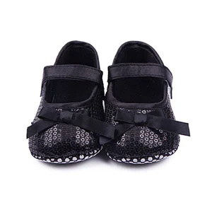 2019 Best Adorable Newborn Kid Bow Shoes Sequin Toddler baby Shoes For Girl