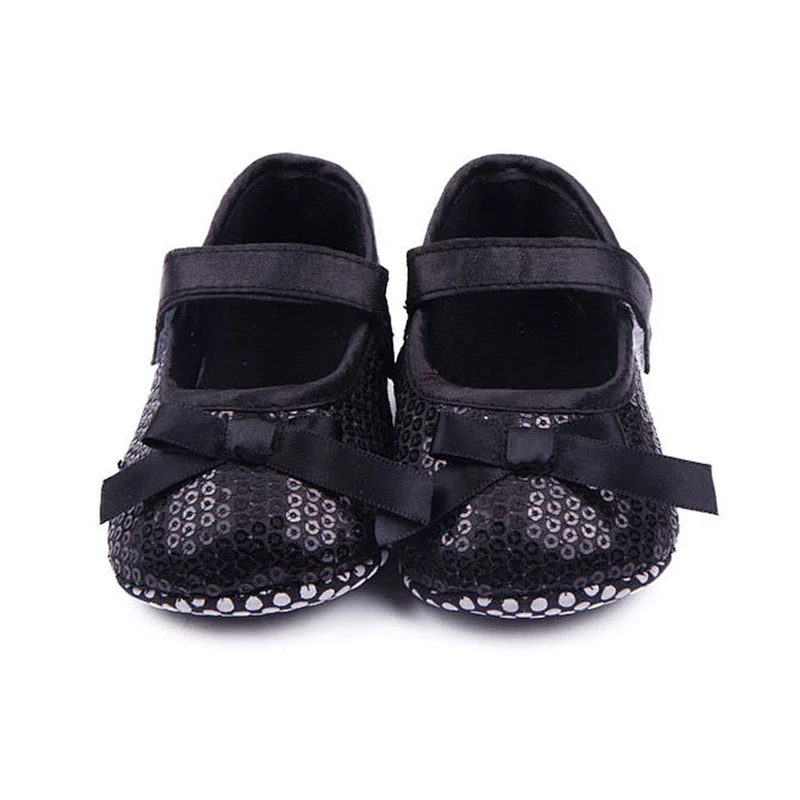 2019 Best Adorable Newborn Kid Bow Shoes Sequin Toddler baby Shoes For Girl