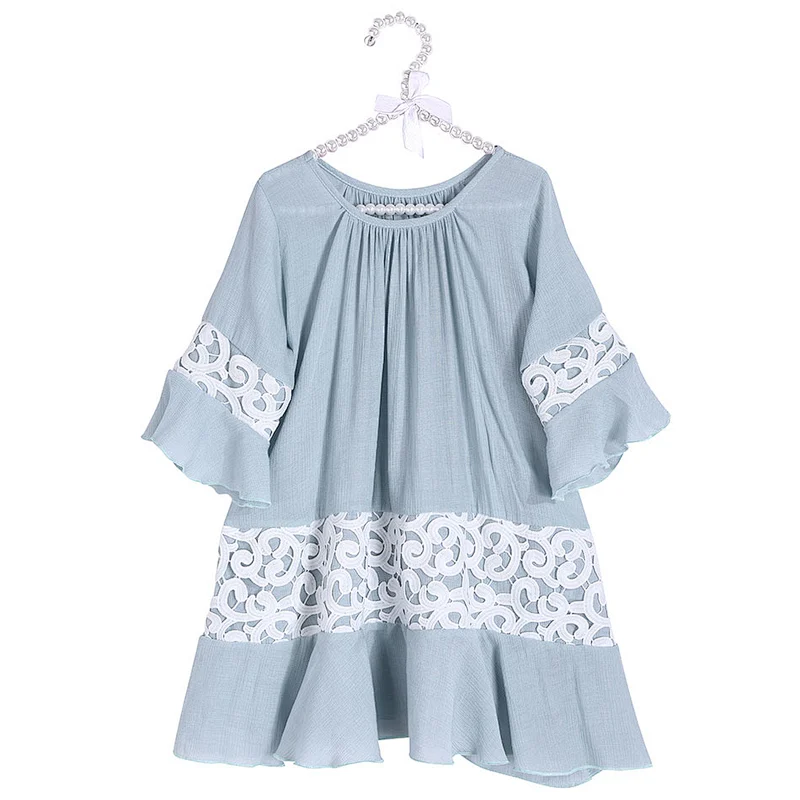 New items 2019 spring tunic midi elegant girls dress