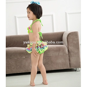 2018 summer fashionable & cute child girl bikini cartoon print baby girl bikini swimwear