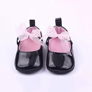 Wholesale Adorable Newborn Lace Bow Baby Girl Shoes Princess Toddler Shoes For Girl