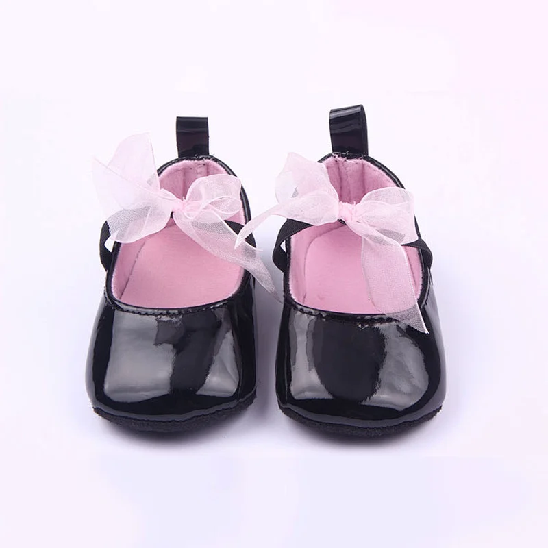 Wholesale Adorable Newborn Lace Bow Baby Girl Shoes Princess Toddler Shoes For Girl