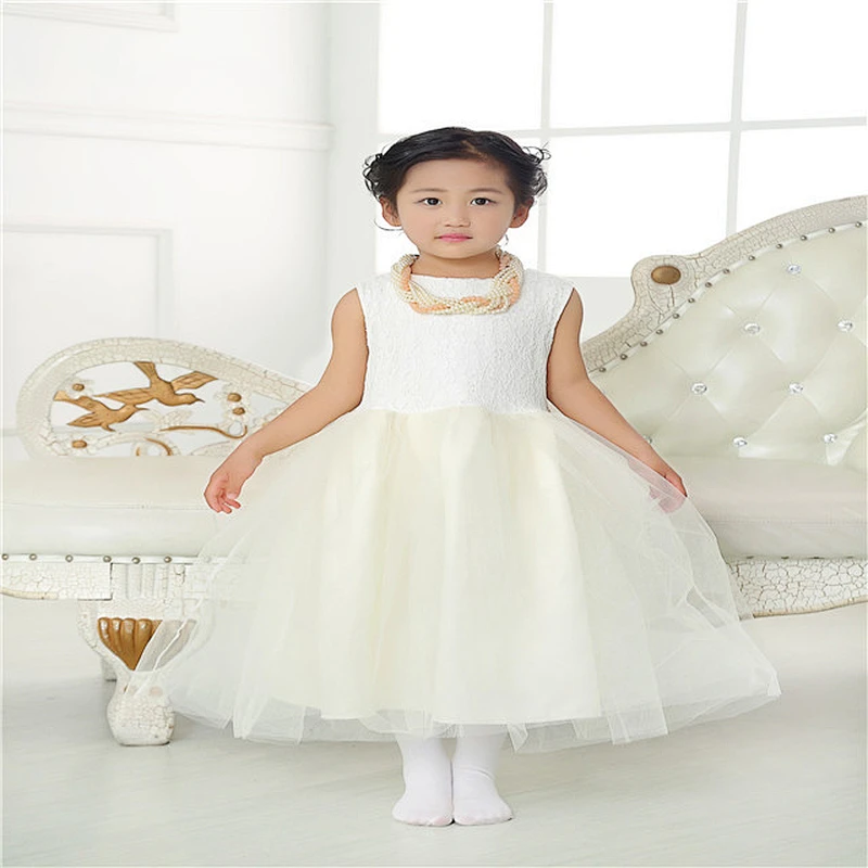 New Kids Flowers Dress Fashion Baby Girl Party Dresses