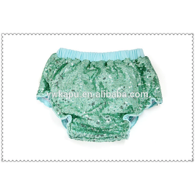 Infant Toddler Children Clothing Sequin Baby Bloomer , Adorable Baby Diaper, Wholesale Baby Sequin Shorts