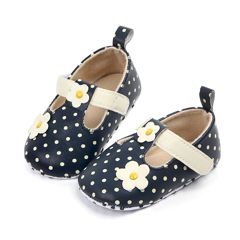 2019  New Arrival High Quality Fancy Baby Shoes Small Flower Dot Toddler Shoes For Girl
