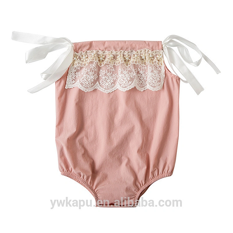 Pillow case style boutique clothing wholesale baby lace summer Children Spring Clothes Rompers