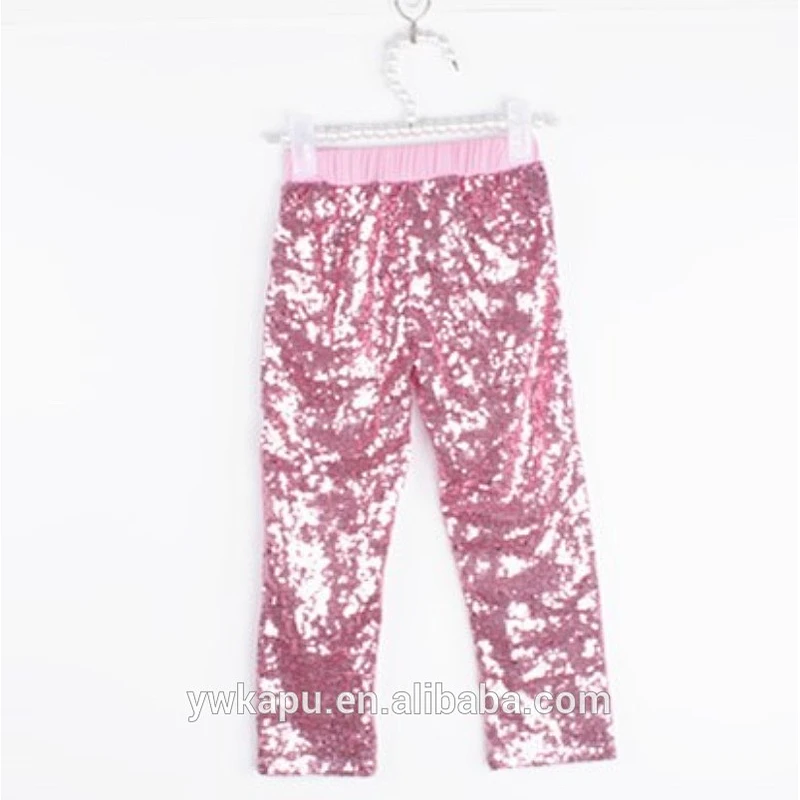 2018 Lovely Baby Girls Baggy Harem Winter Pants Sequin Gold Dance Pants Baby Leggings Kids Clothes For Party