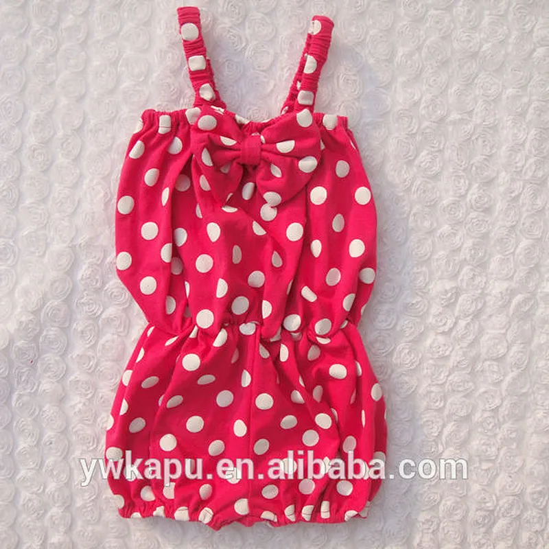 2018 Solid color casual jumpsuit cotton baby tunic jumpsuit summer bubble romper with bow