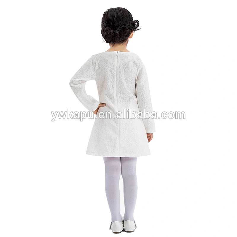 New listed long sleeve medium style children fancy spring lace dress