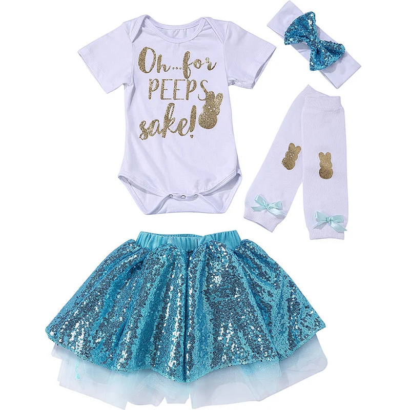 Spring kids boutique outfit wholesale children's clothes girls easter clothing