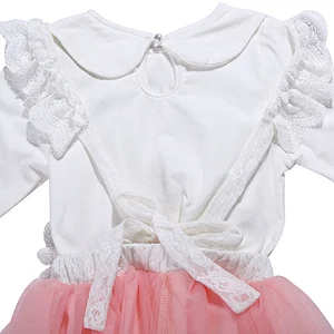 Hot sale New Fashion Design Baby Girls Clothes Long Sleeve Skirt Set