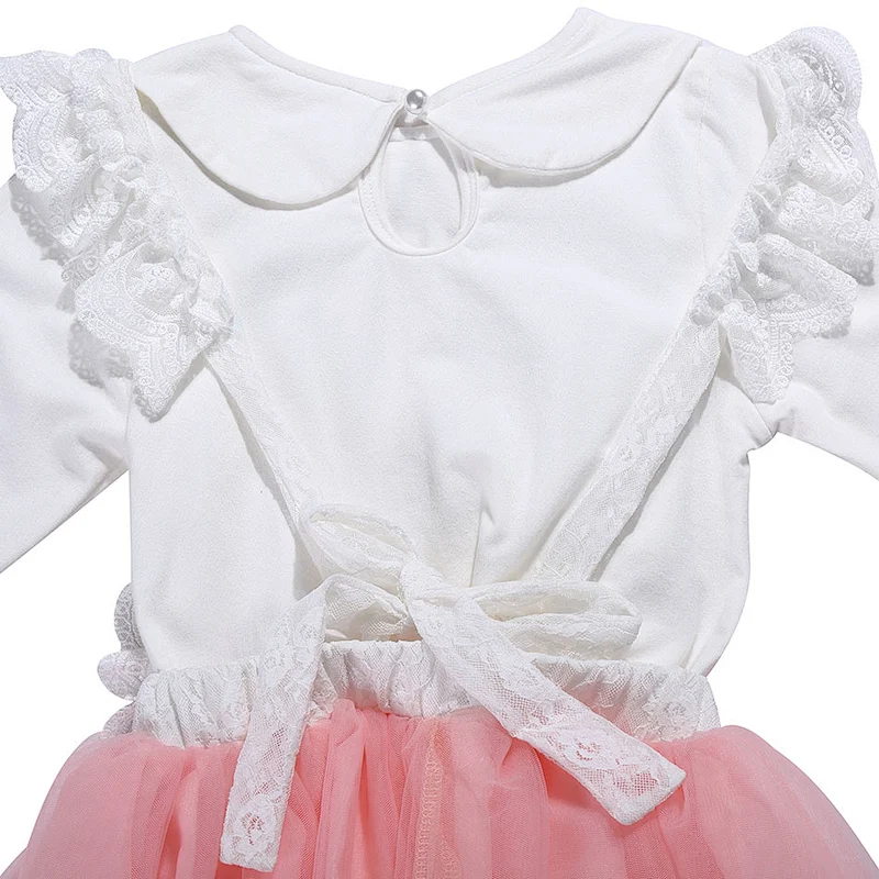 Hot sale New Fashion Design Baby Girls Clothes Long Sleeve Skirt Set