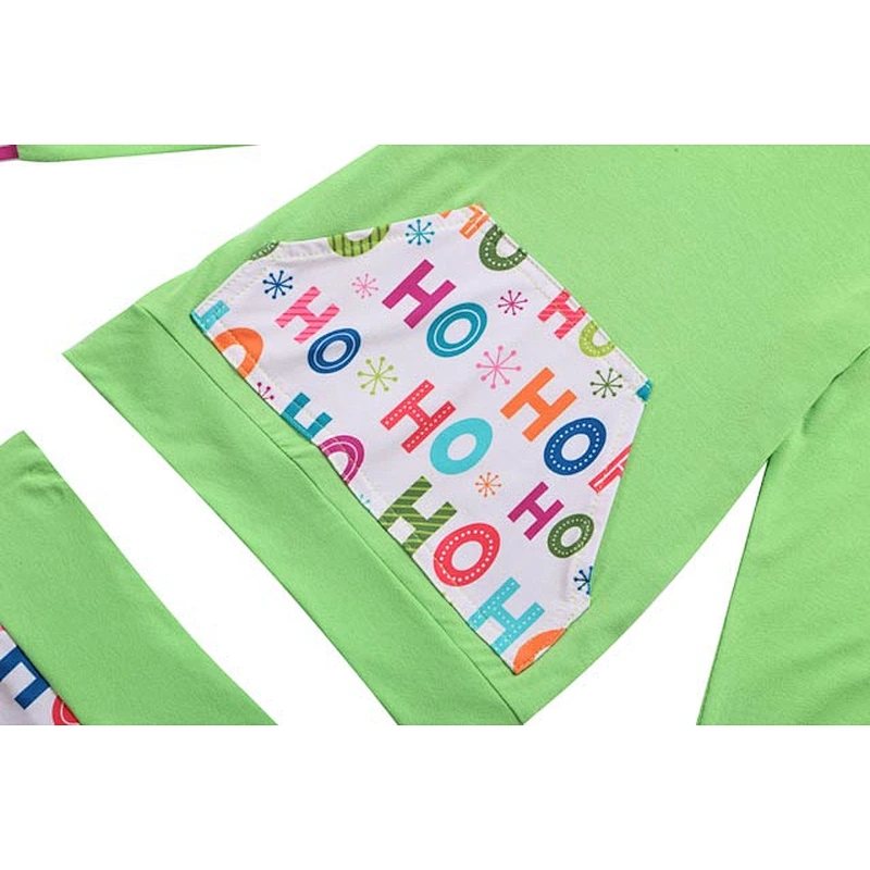 2018 Hot Sale Kids Boutique Christmas Hooded Outfit