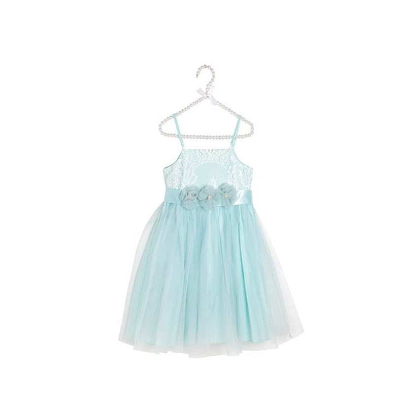 White Lace Wholesale Summer Kids Frock Dress Cute Baby Girls Birthday Party Princess Dresses