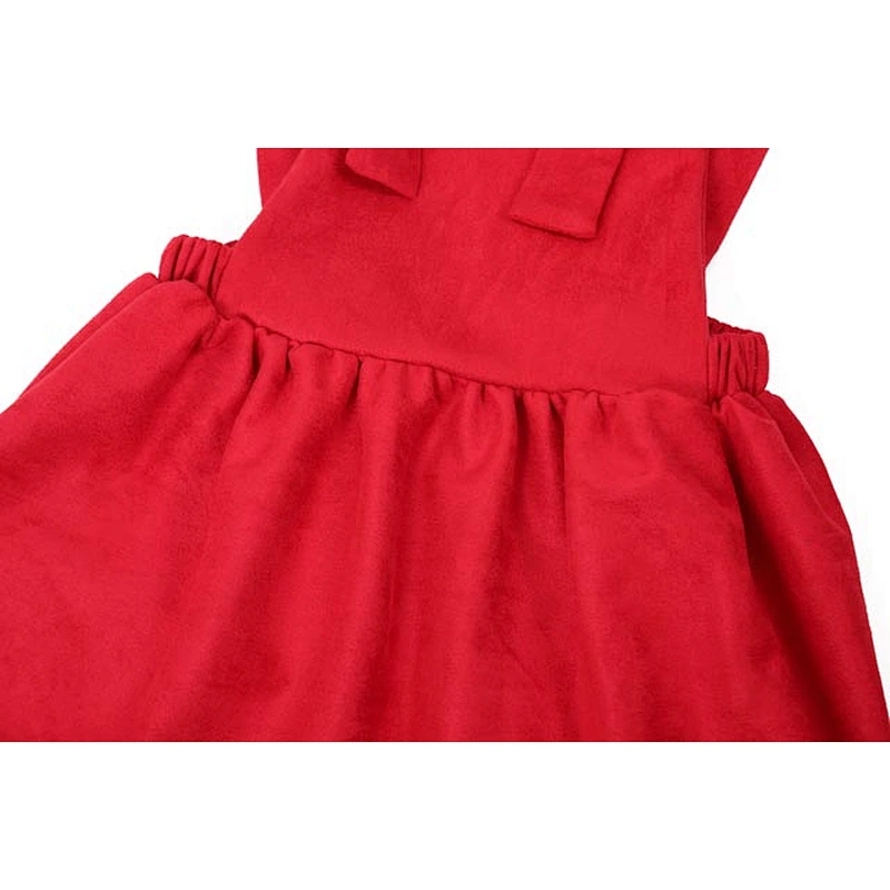 New Design Kids Clothes Christmas Color Jumper Skirt