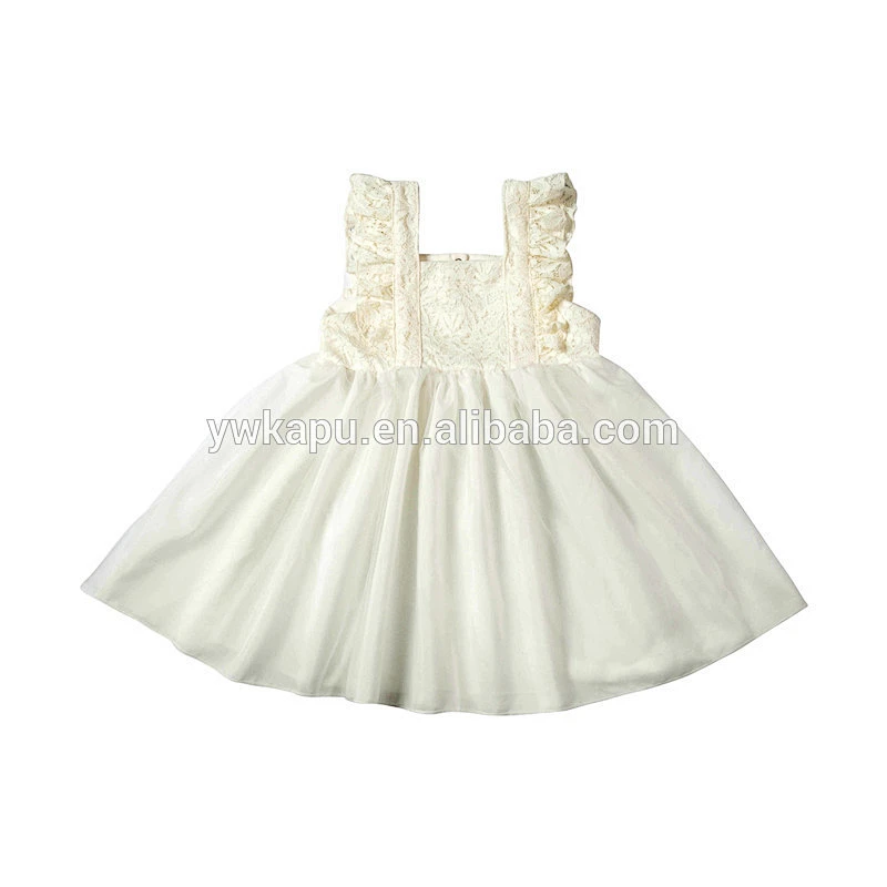 2018 latest design wholesale boutique fashion variety summer short-sleeved lace seaside bella girl dress