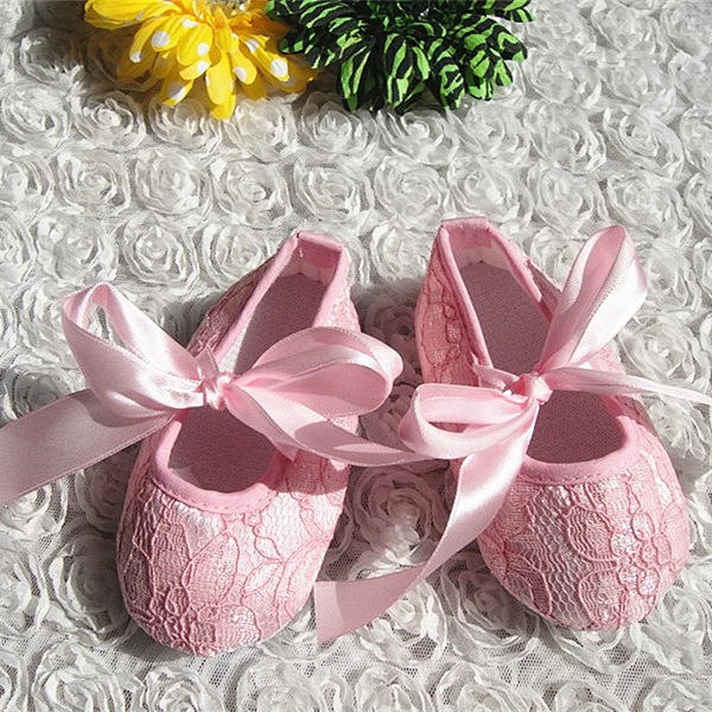 New arrival soft cotton girl baby shoes learn to walk spring autumn lace cute kids shoes