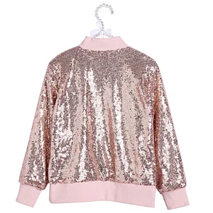 2019 OEM wholesale custom girl coats sequin jacket